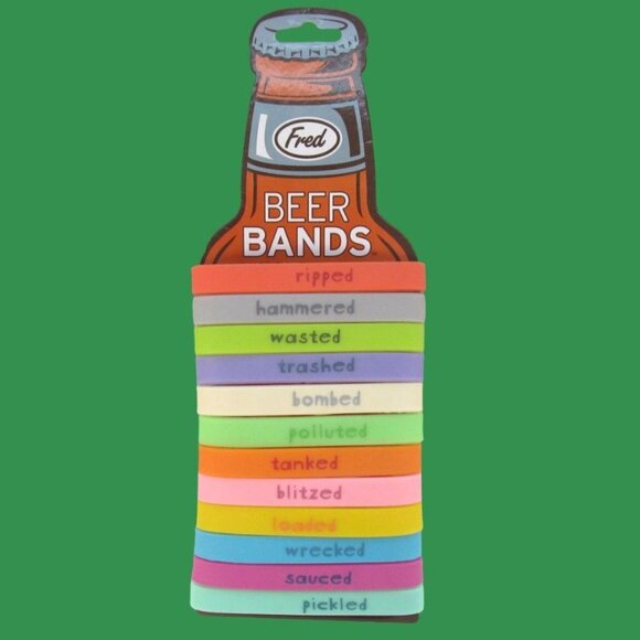 New Colorful Rubber Beer Bands for Bottle or Cans 12 in Pack - Picture 7 of 7
